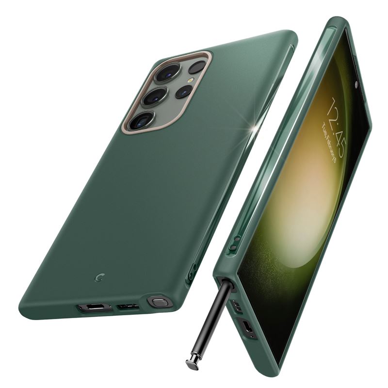 Husa Spigen Cyrill Ultra Color compatibila cu Samsung Galaxy S23 Ultra Green